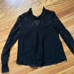 Abercrombie and fitch lace long sleeve top